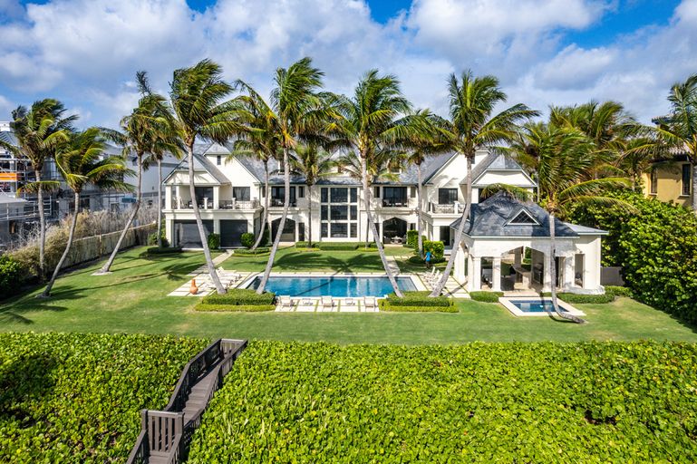 Picture of French-Eclectic Estate Dazzles as Highland Beach's Largest Oceanfront ...
